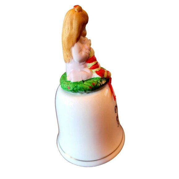 Precious Memories Porcelain Christmas Bell "Oh Santa Just What I Wanted" JH1370 - Picture 3 of 6